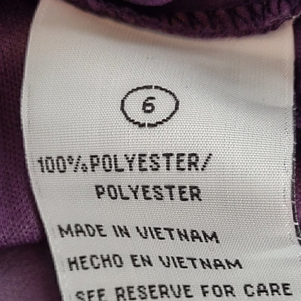 Shelby & Palmer Purple Pleated Dress Size 6 - Picture 10 of 11